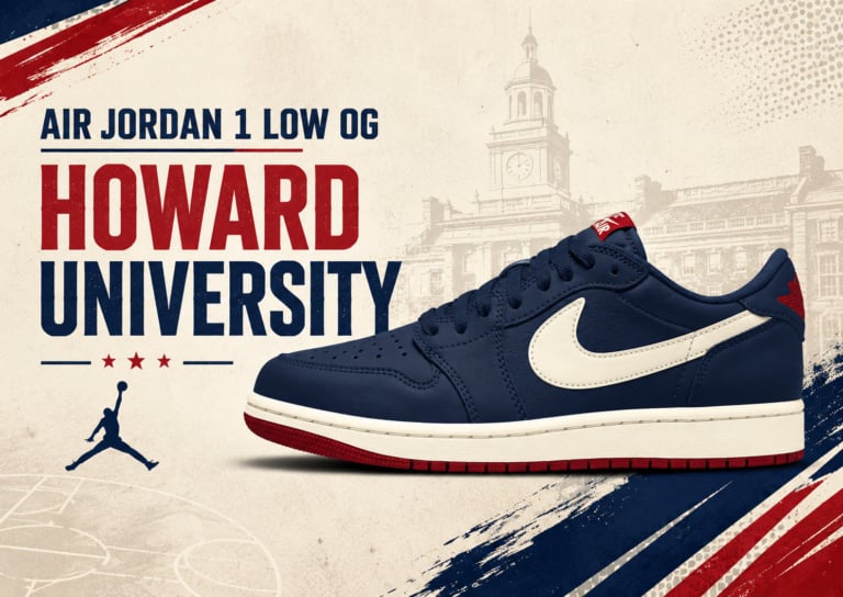 Air Jordan 1 Low OG “Howard University” Returns in 2026 — Sneakers