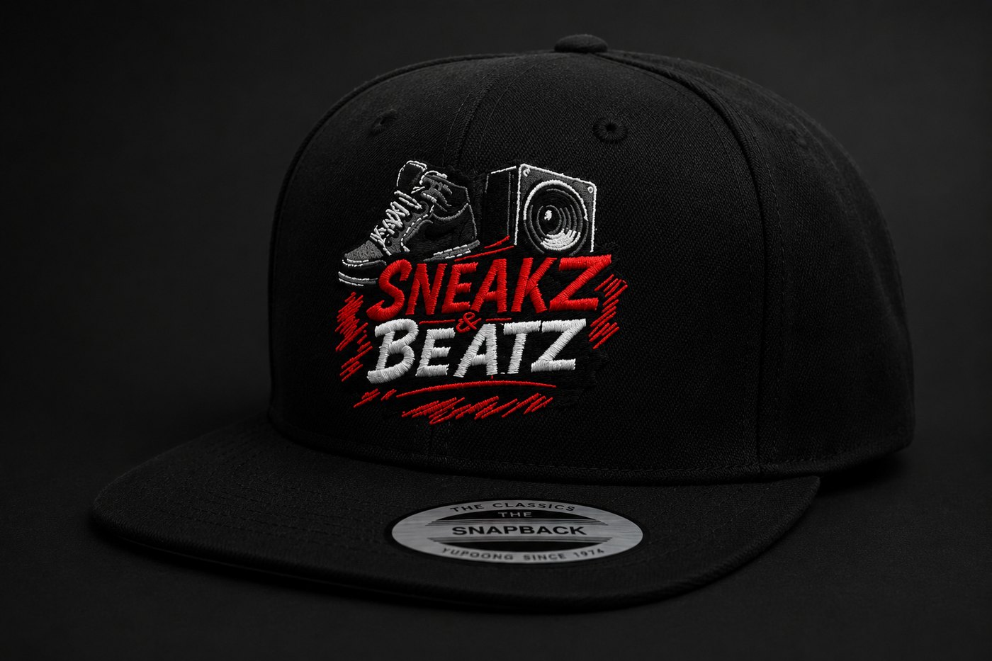 S&B Black Snapback